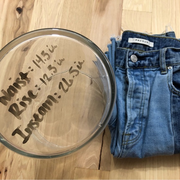 LAST CHANCE Pacsun Two Tone High Rise Straight Jeans - Picture 6 of 6